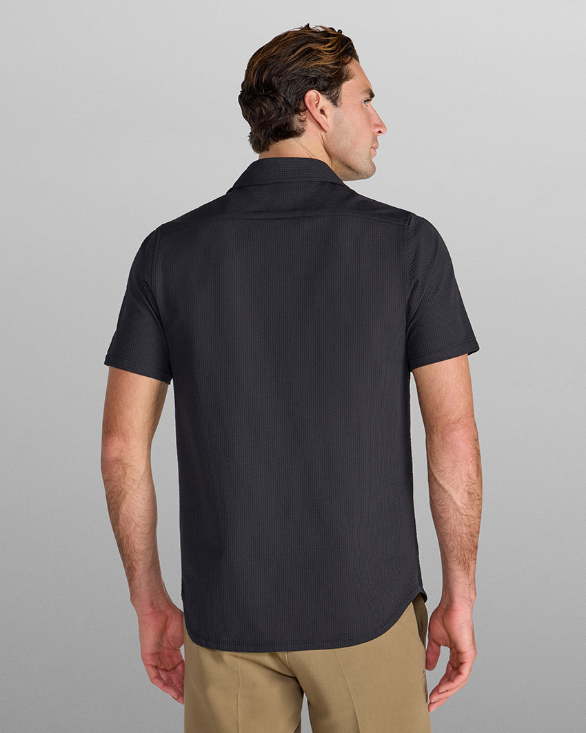 Seersucker Short Sleeve Button Down