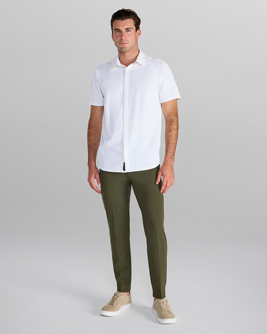 Seersucker Short Sleeve Button Down