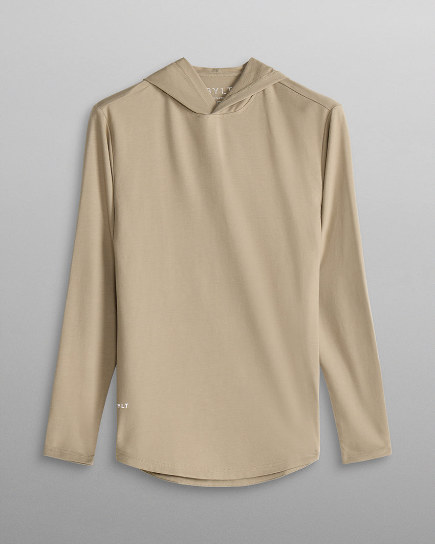 Hooded Drop-Cut Long Sleeve