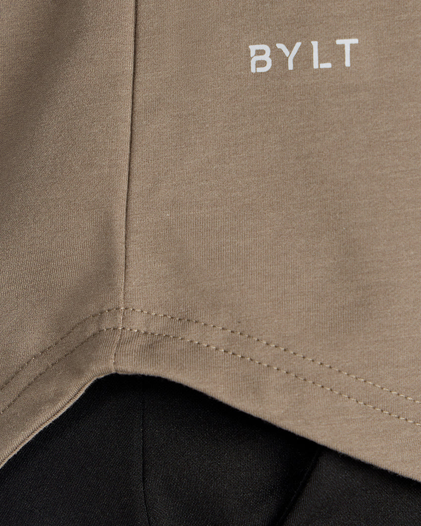 Hooded Drop-Cut Long Sleeve