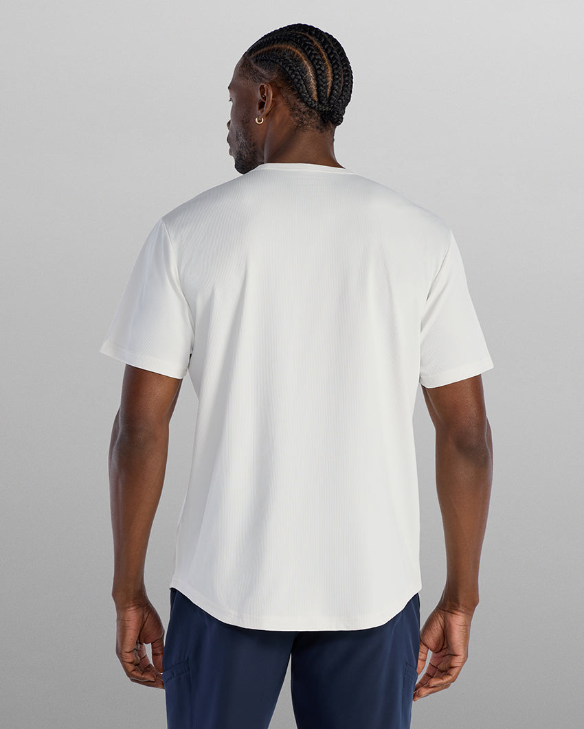 Adaptive Micro Waffle Short Sleeve Drop-Cut